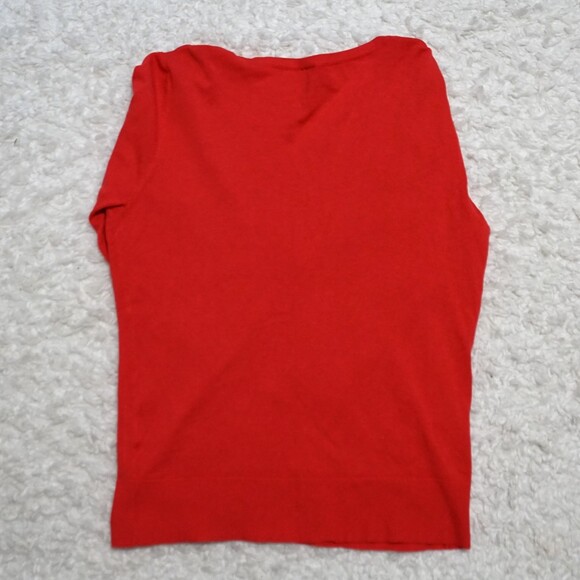 NEW 14th & Union Red Cardigan 3/4 Sleeve Size L in Womens - Picture 5 of 7
